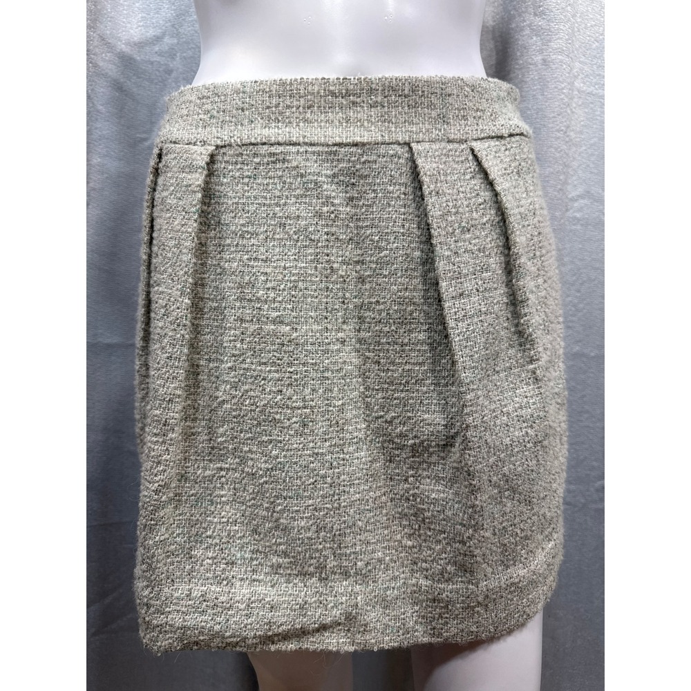 Theory Chablis Mini Skirt Size 4 NWT Paisley Multi Tweed Pleated Roman C0901308